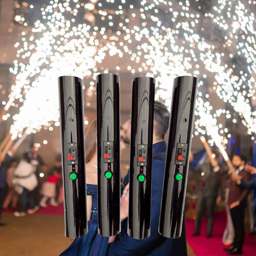 Confetti Cannon Tube - Reusable Hand Held Cold Fountain Fire