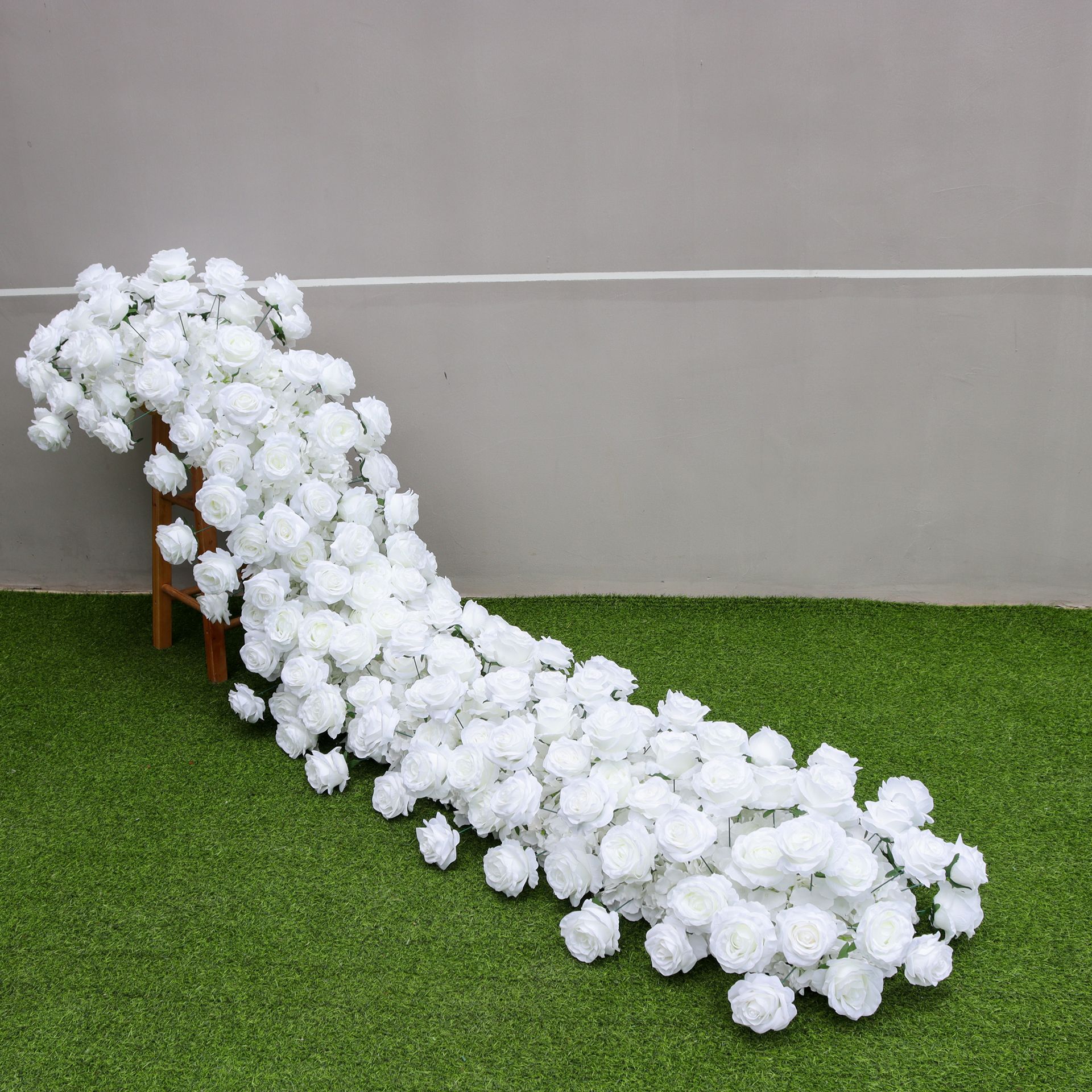 Flower Wall Panel - Uflower Luxury Artificial Flower Row Wedding
