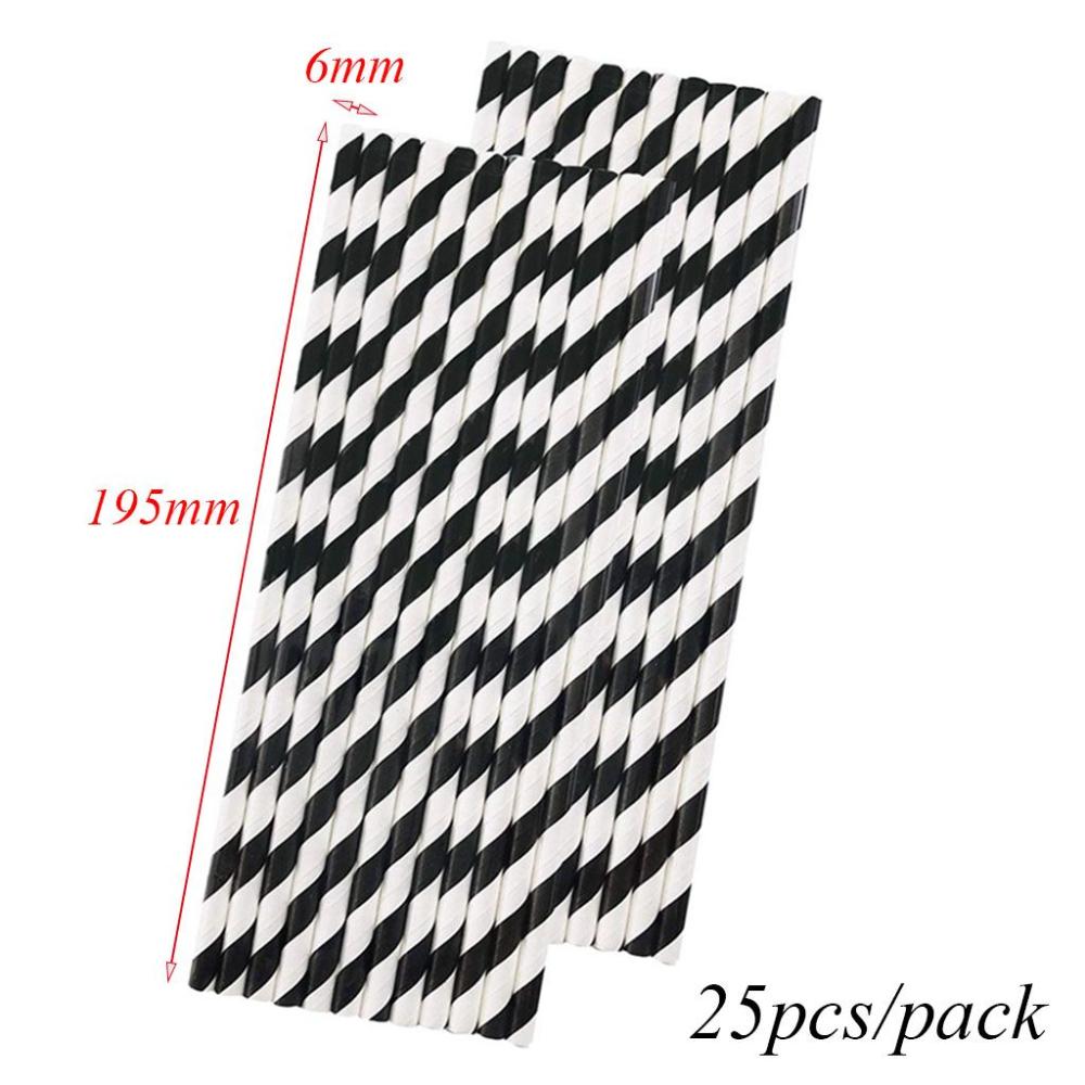 Colorful Stripe Pattern for We - Paper Straw Color reseña y precio