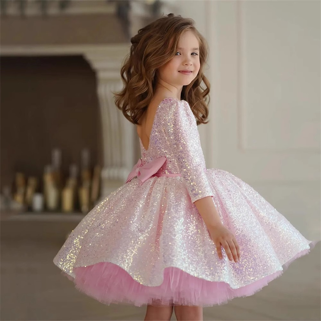Glitter Pink Girl Dress Knee L - Birthday Sash Glitter reseña y precio