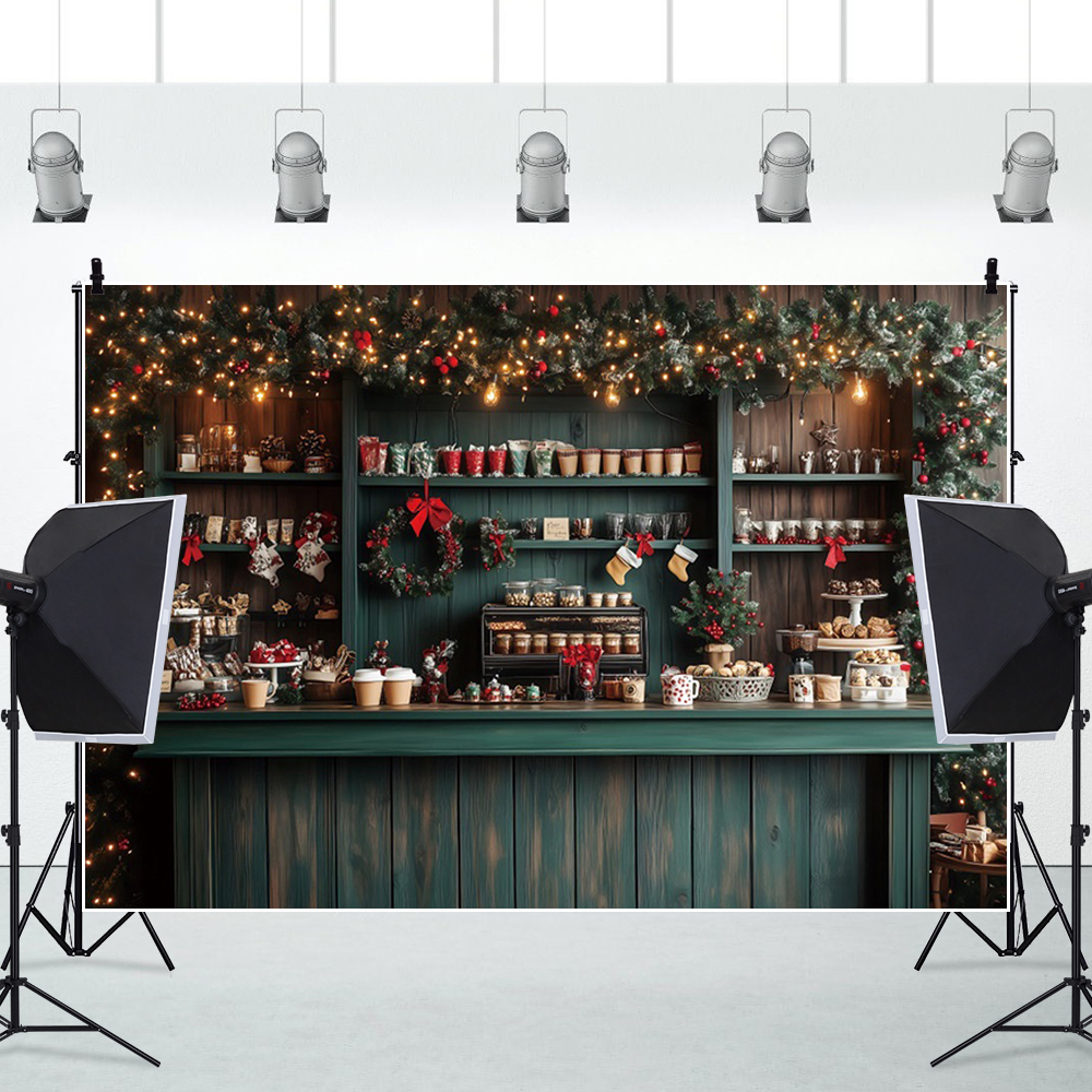 Christmas Photography Backdrop - Dessert Table Backdrop reseña y precio