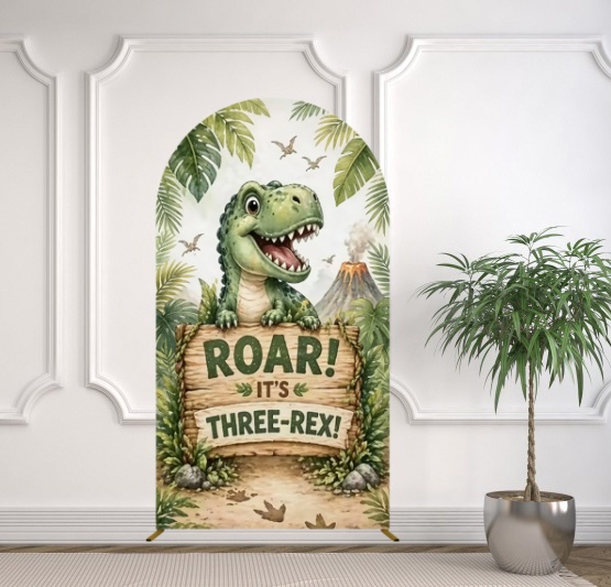 Yeele Dinosaur Themed Arch Cov - Dessert Table Backdrop reseña y precio