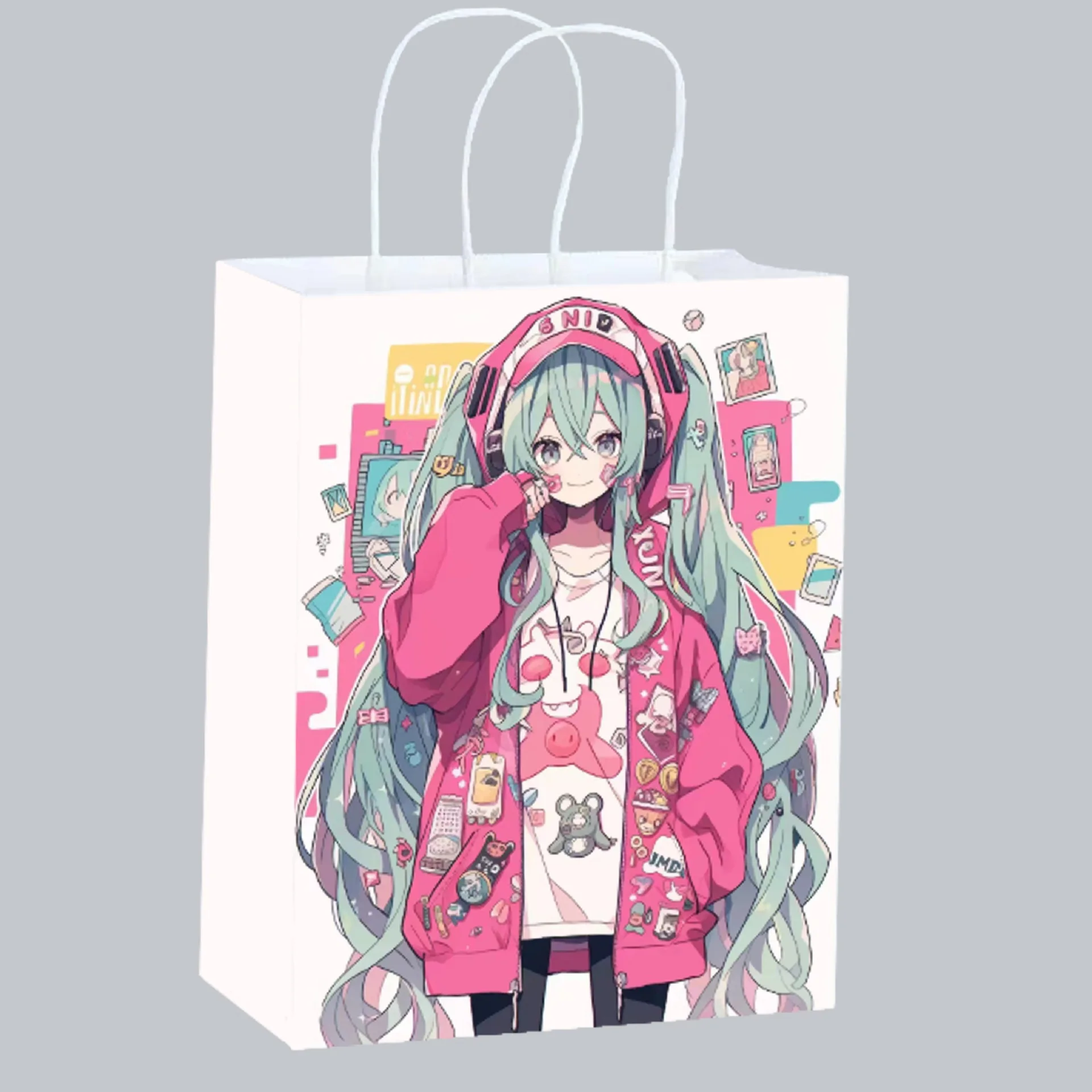 Cute Anime Hatsune Miku Paper  - Party Favor Bag reseña y precio