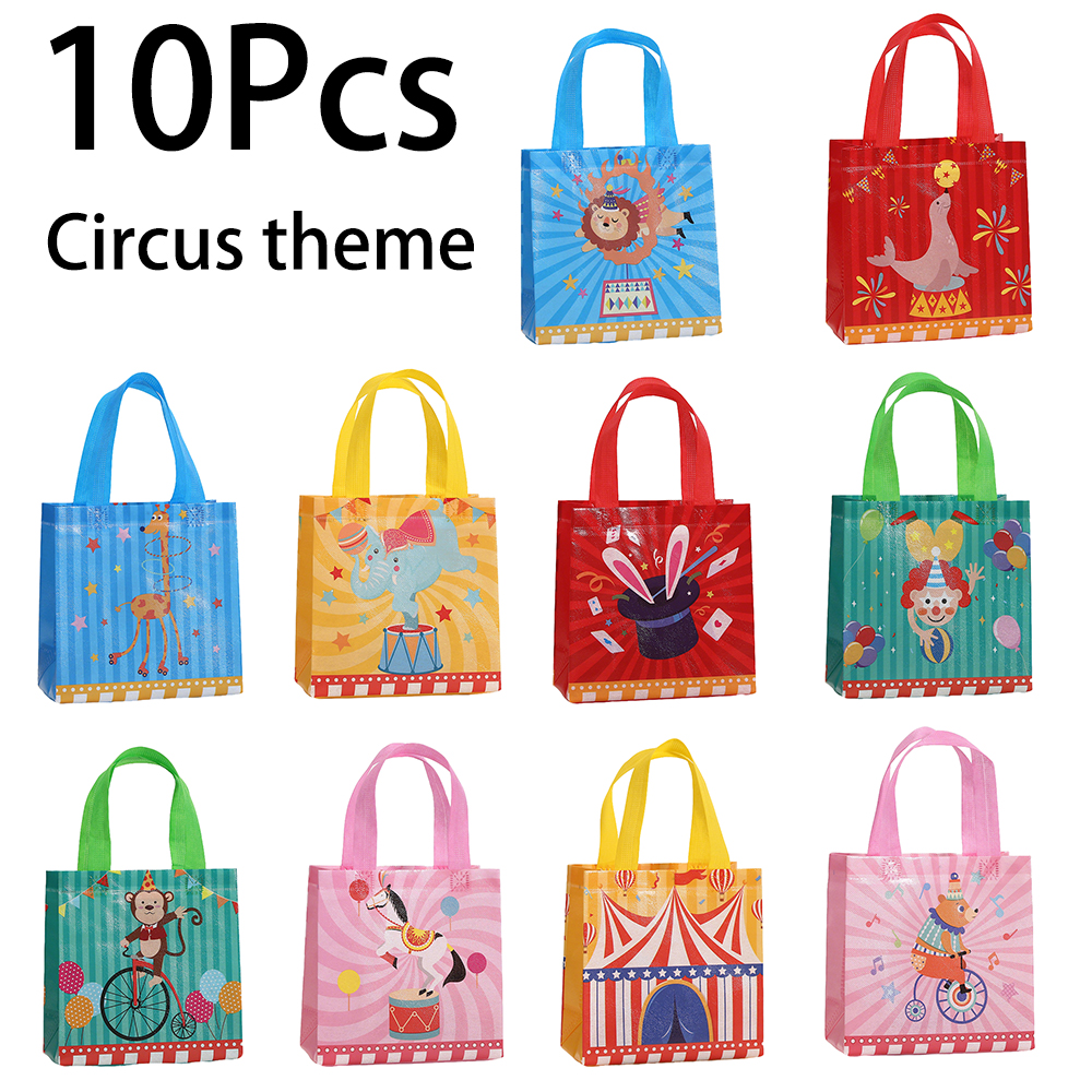 10Pcs Cute Circus Theme Non-wo - Event Party Shop reseña y precio