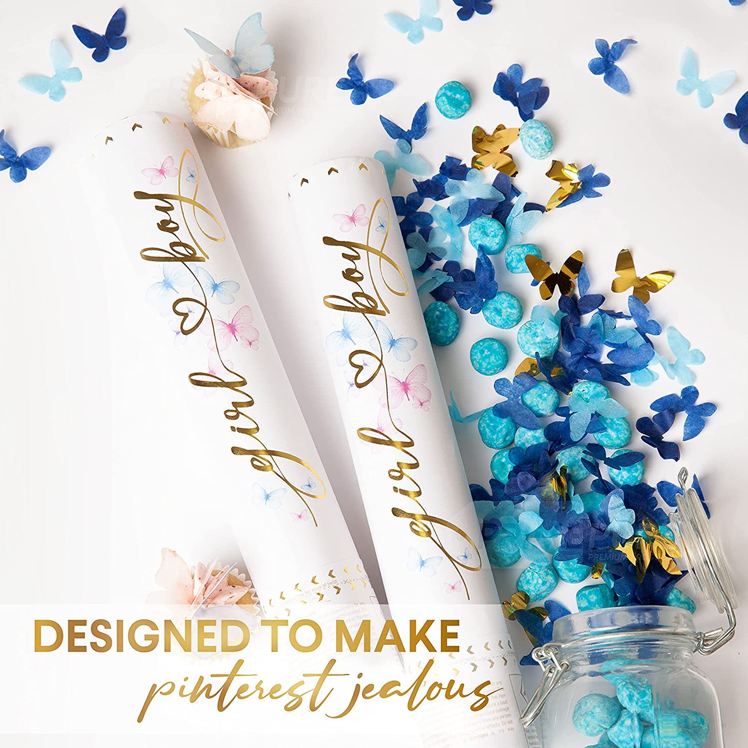Gender reveal party confetti c - Confetti Cannon Tube reseña y precio
