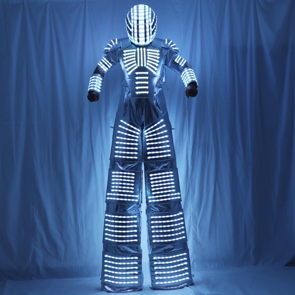 Adult LED Robot Costume Lumino - Event Party Dj reseña y precio