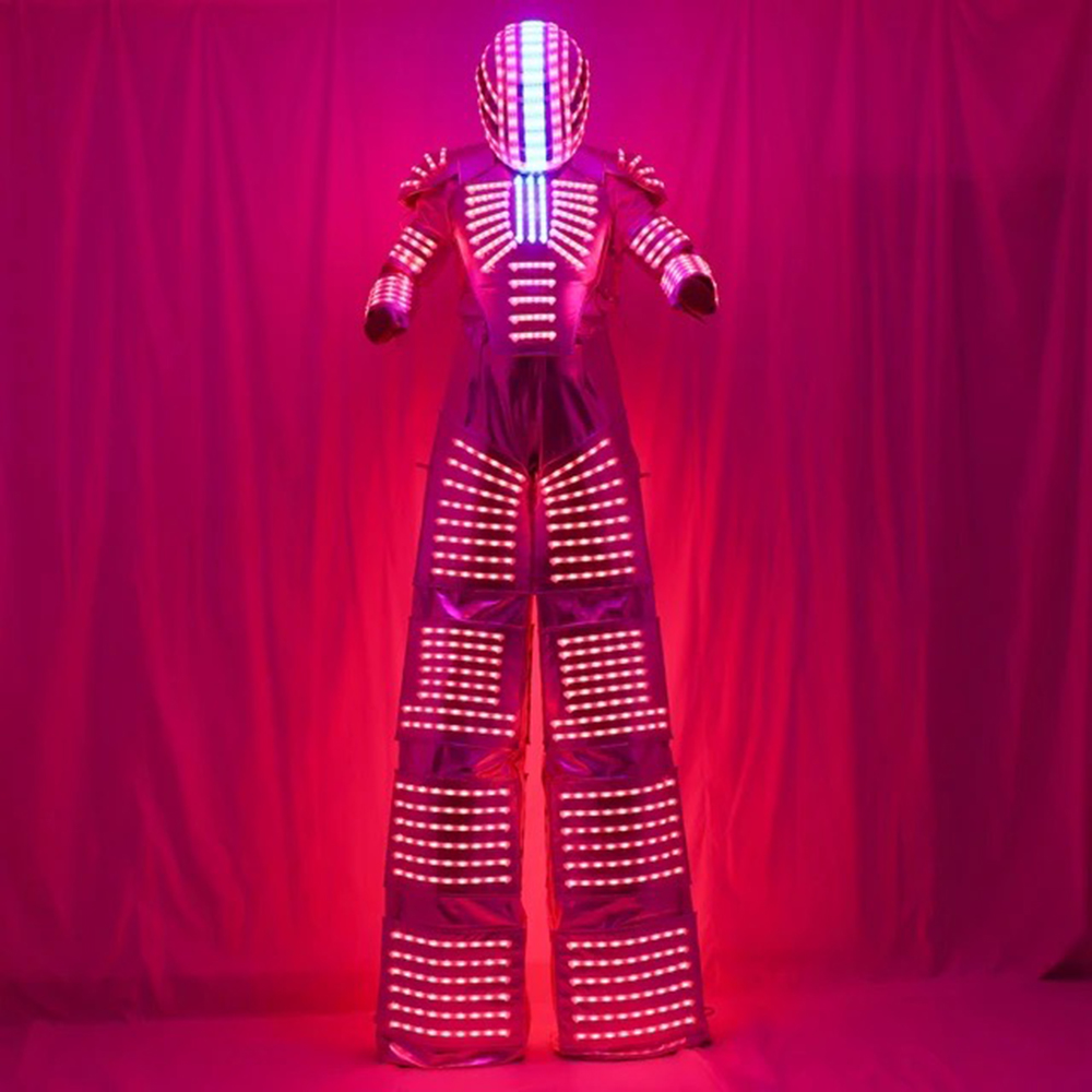 Adult LED Robot Costume Lumino - Event Party Dj reseña y precio