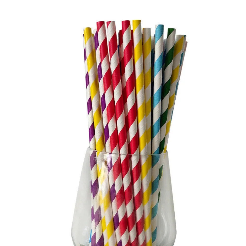100 Bulk Packed Paper Straws P - Paper Straw Color reseña y precio