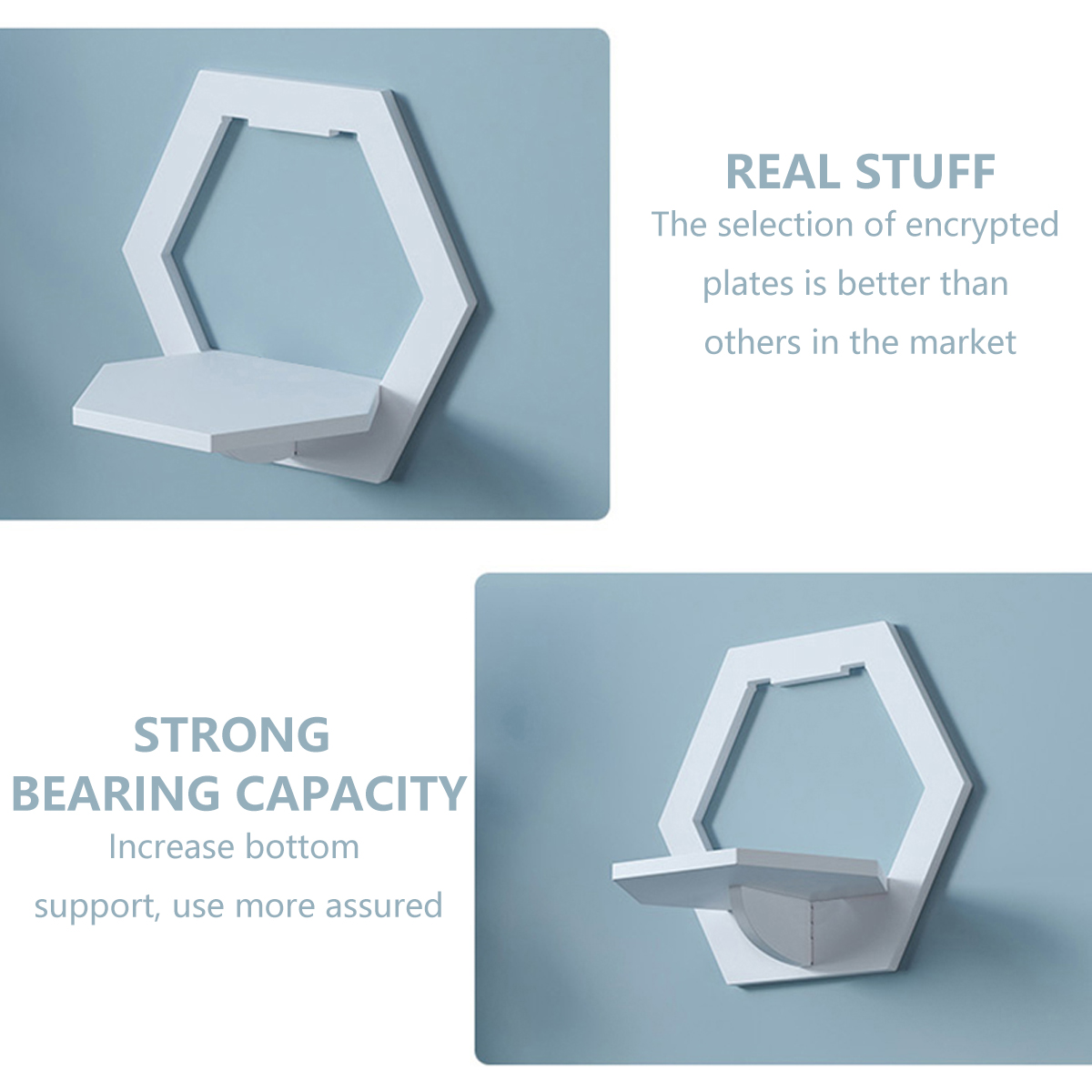 3Pcs Wall Organizer Wall Shelf - Flower Wall Panel reseña y precio