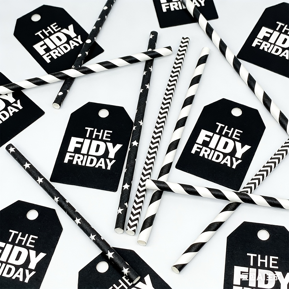 100pcs of disposable black mix - Paper Straw Color reseña y precio