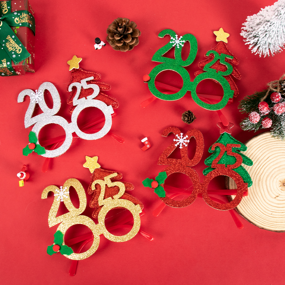 2025 Christmas Glasses Frame S - Photo Booth Frame reseña y precio