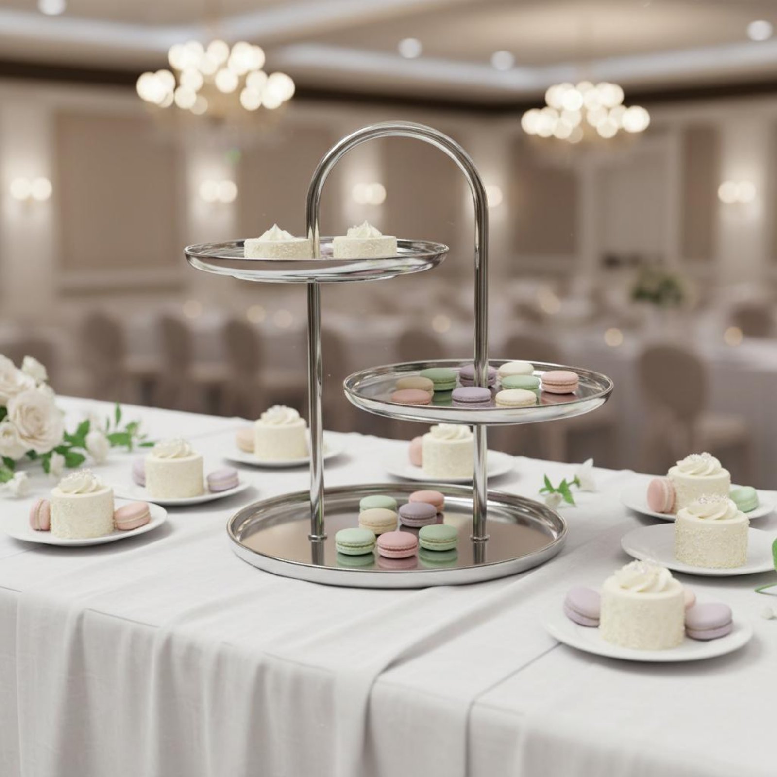 3-Tier Dessert Stand Multi-Tie - Cupcake Stand Tier reseña y precio