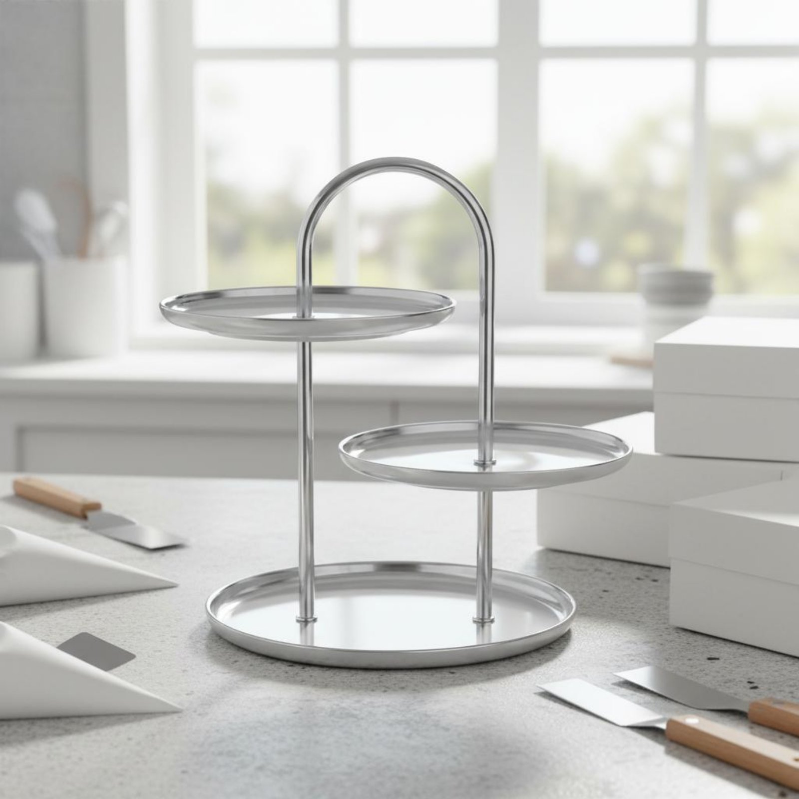 3-Tier Dessert Stand Multi-Tie - Cupcake Stand Tier reseña y precio