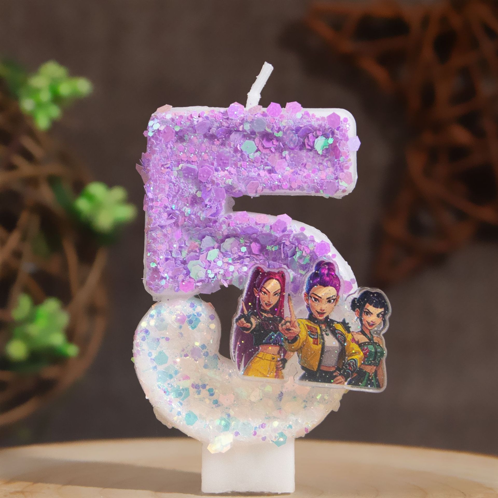 Cartoon 1-9 Birthday Candles,  - Event Party Shop reseña y precio