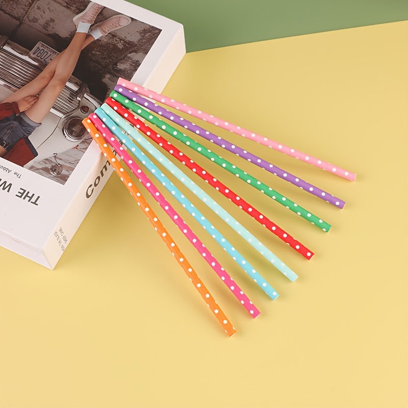 100pcs colorful disposable pap - Paper Straw Color reseña y precio