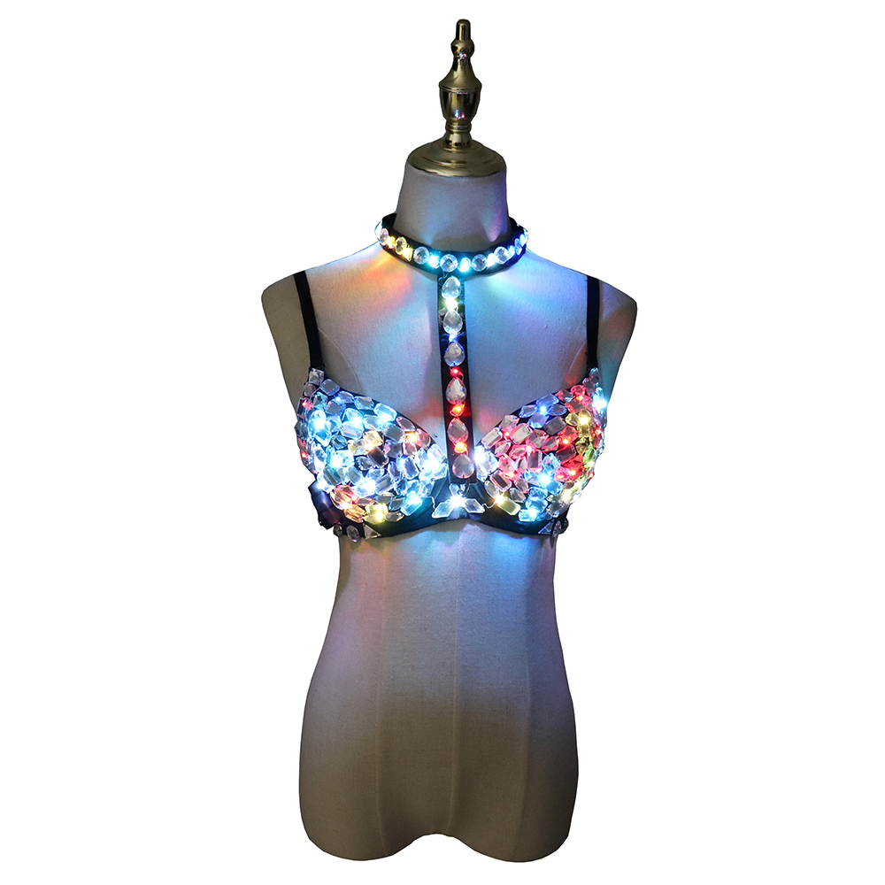 Nightclub Ds Sexy LED Bra Colo - Event Party Dj reseña y precio
