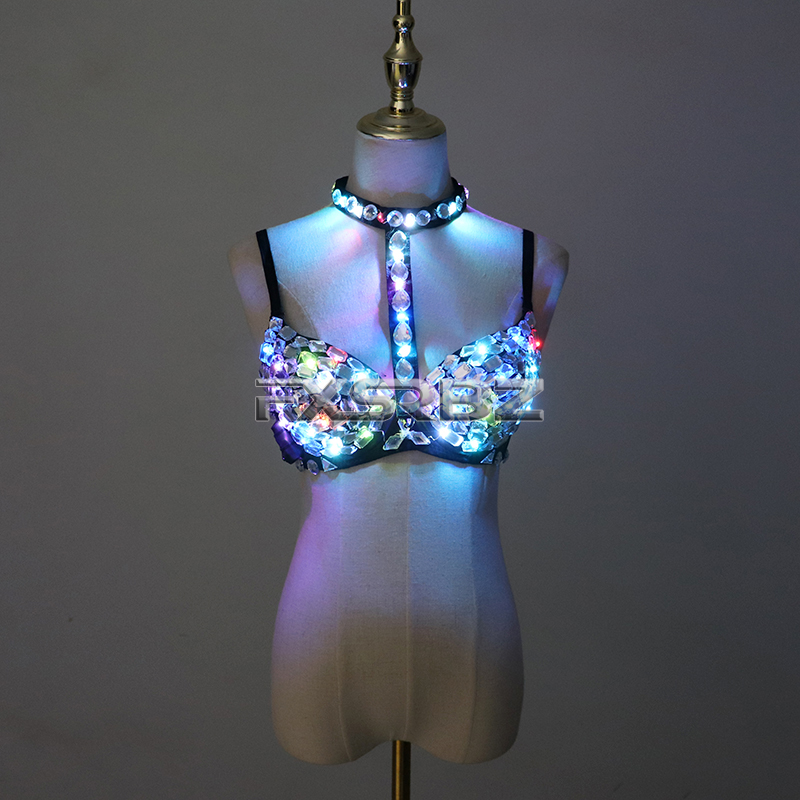 Nightclub Ds Sexy LED Bra Colo - Event Party Dj reseña y precio