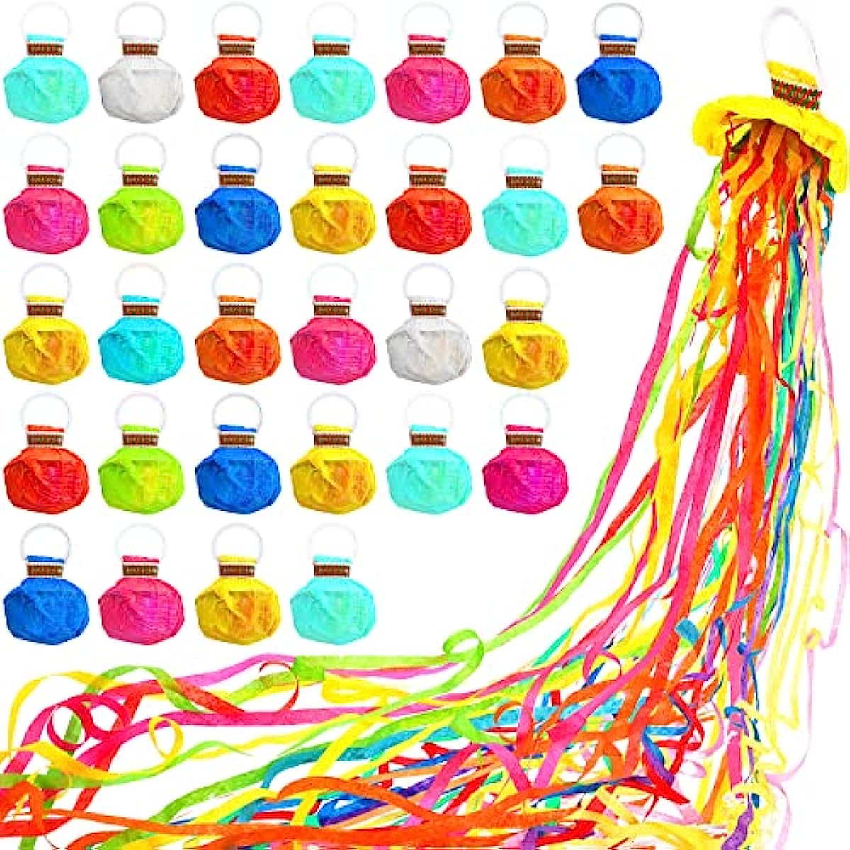 10Pcs Poppers Hand Throw Strea - Confetti Cannon Tube reseña y precio