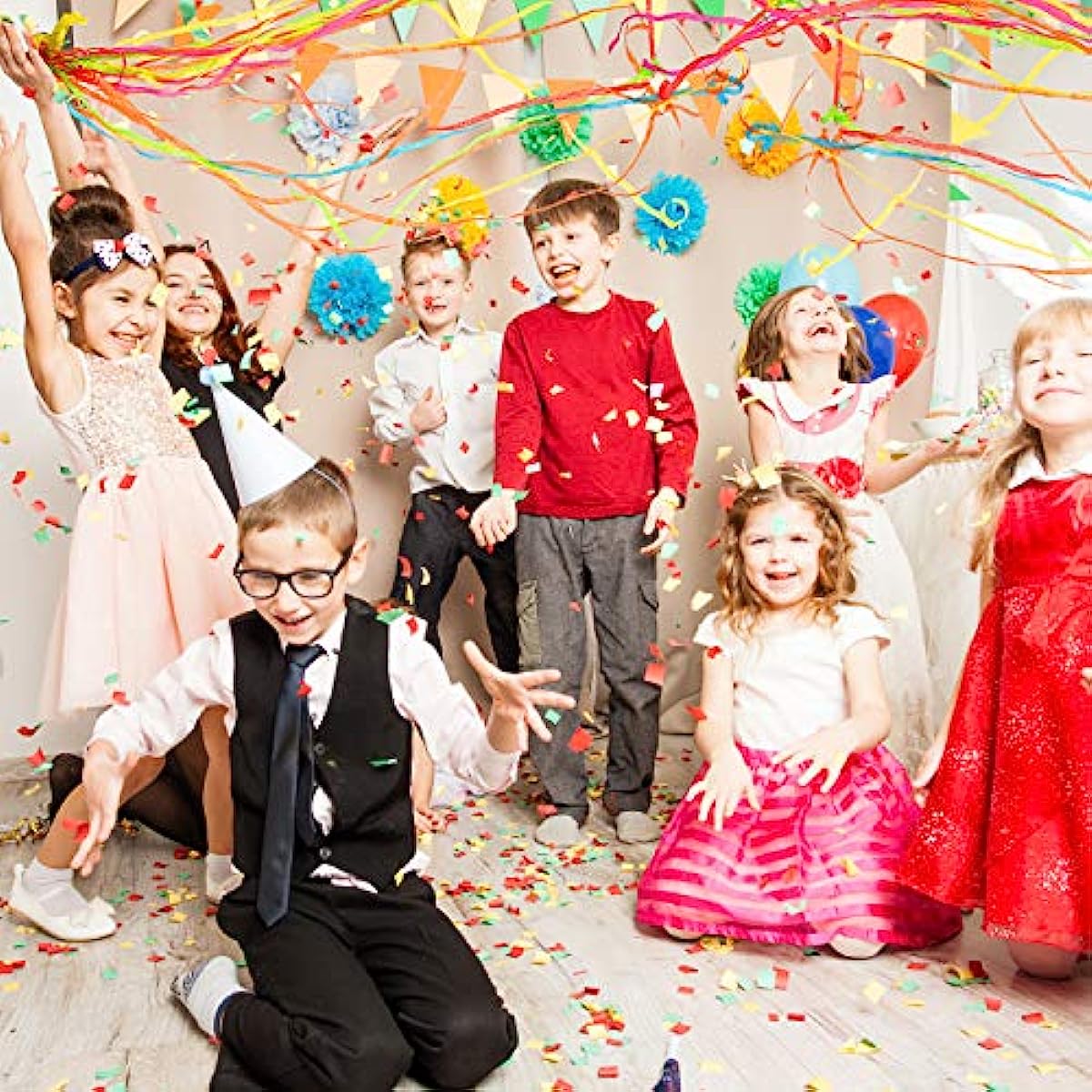 10Pcs Poppers Hand Throw Strea - Confetti Cannon Tube reseña y precio