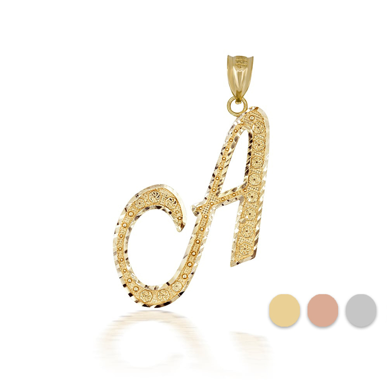Gold Cursive Initial Letter “A - Event Z reseña y precio