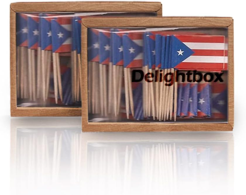 2 Boxes Mini Toothpick Flags P - Event Party Box reseña y precio
