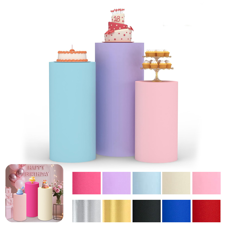 White Wedding Party Cylinder S - Dessert Table Backdrop reseña y precio