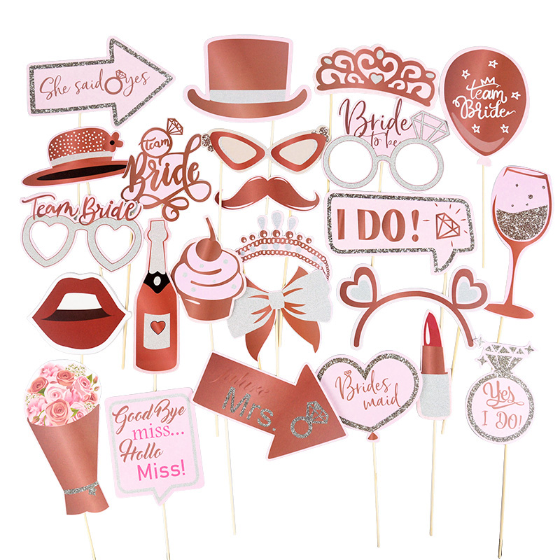 31Pcs Bachelorette Party Rose  - Photo Booth Frame reseña y precio