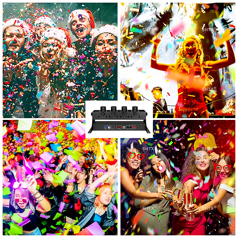 SHTX 4-Tube Confetti Launcher, - Confetti Cannon Tube reseña y precio