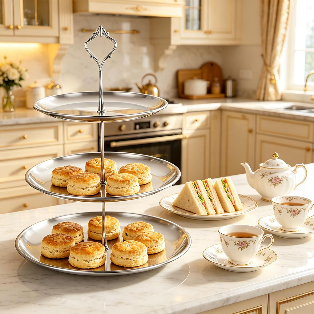 Luxury 3-Tier Gold Cake Stand  - Cupcake Stand Tier reseña y precio