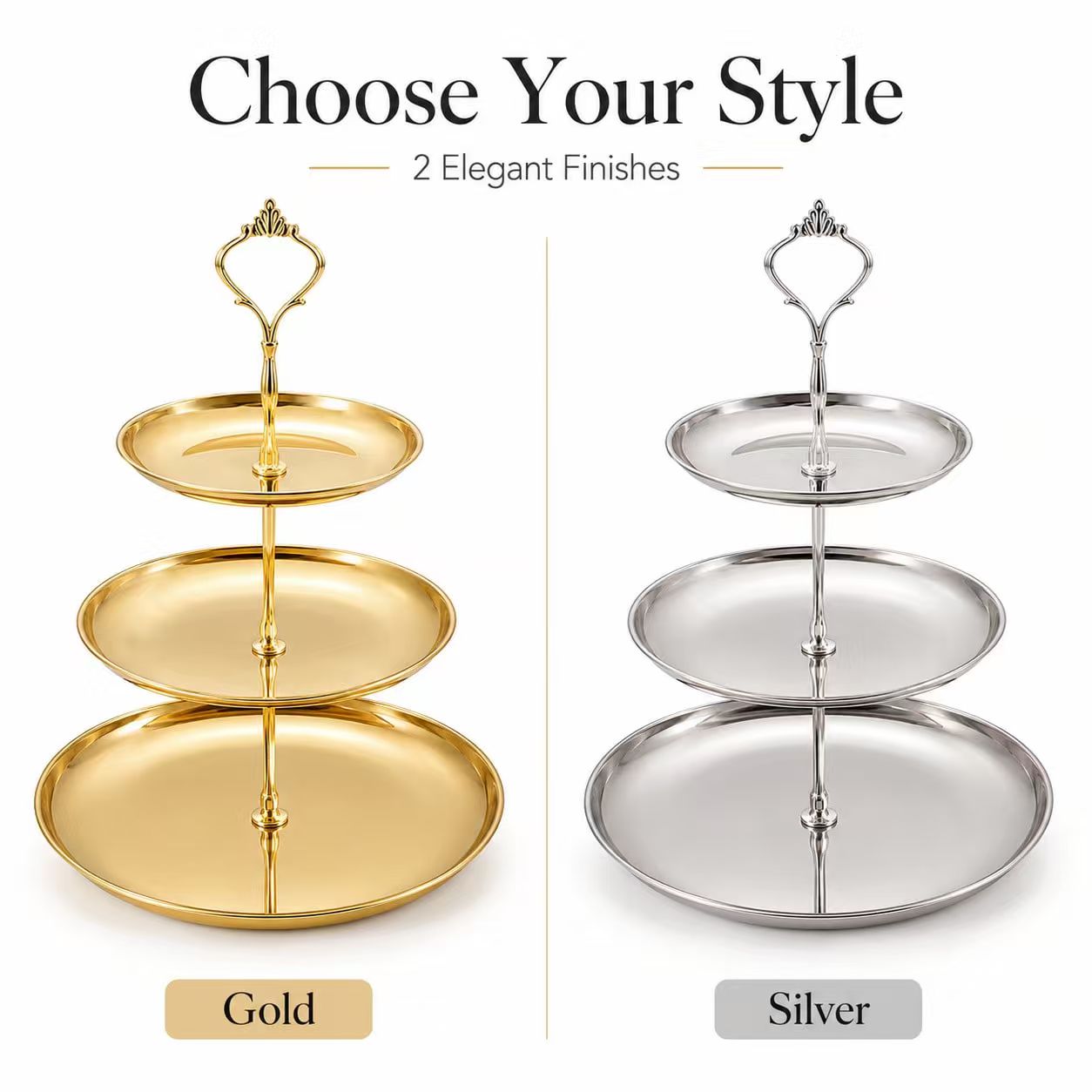 Luxury 3-Tier Gold Cake Stand  - Cupcake Stand Tier reseña y precio