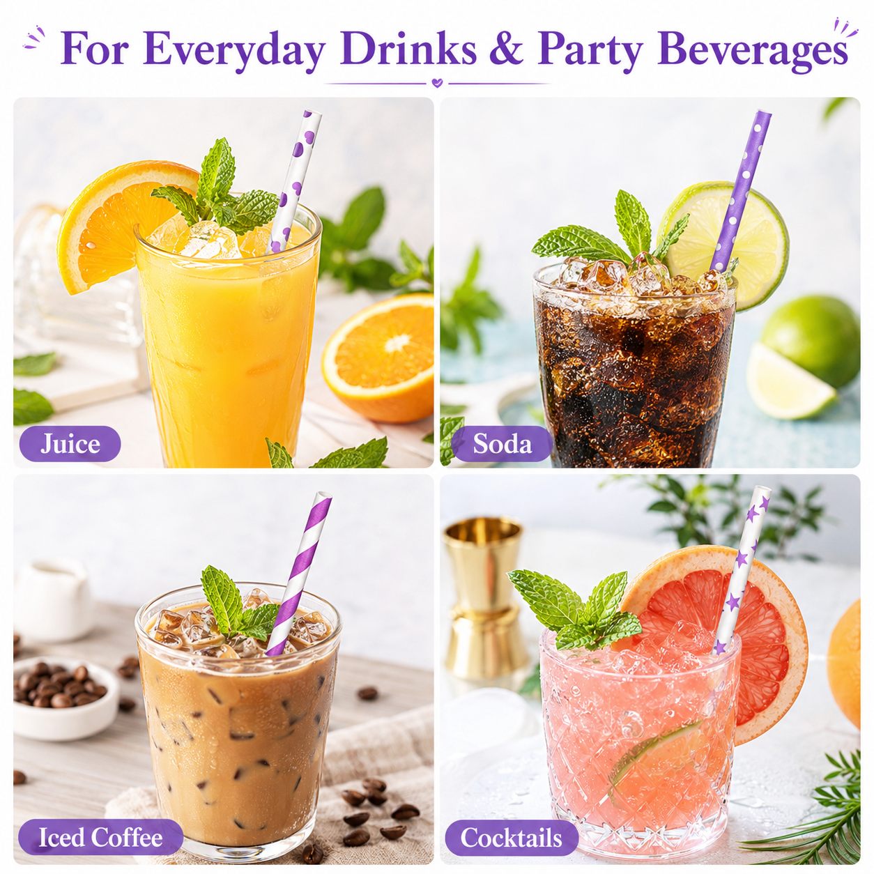 25pcs Colorful Patterned Paper - Paper Straw Color reseña y precio