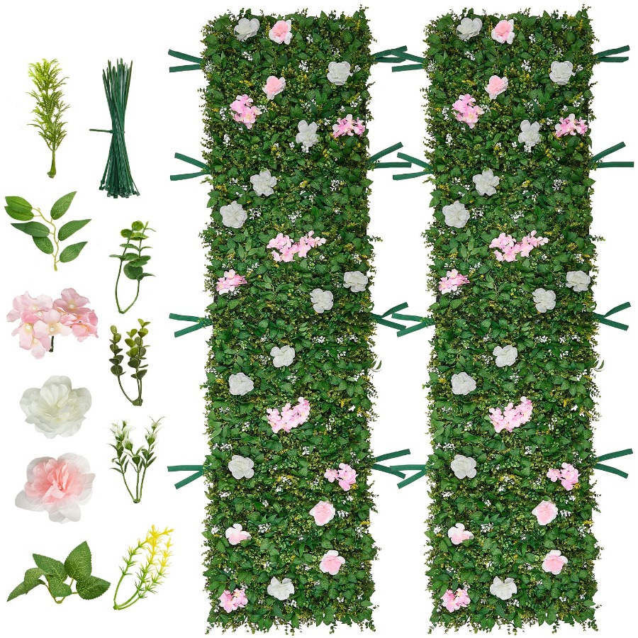 Wedding event backdrop: 3D sil - Flower Wall Panel reseña y precio