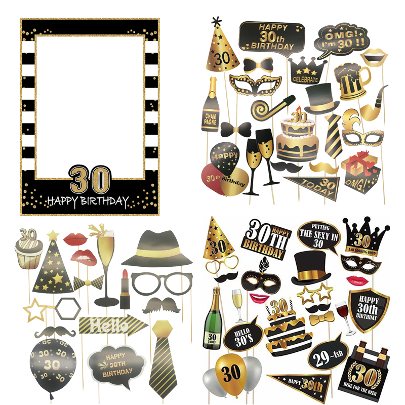 30 40 50 60 Birthday Photo Boo - Photo Booth Frame reseña y precio