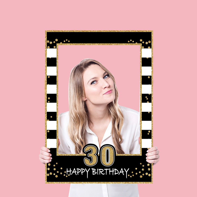 30 40 50 60 Birthday Photo Boo - Photo Booth Frame reseña y precio