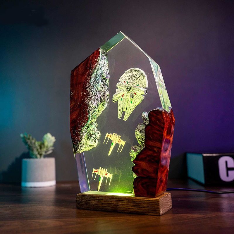 Table Resin Lamp Universe War  - Eve Party reseña y precio
