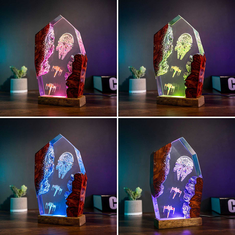 Table Resin Lamp Universe War  - Eve Party reseña y precio