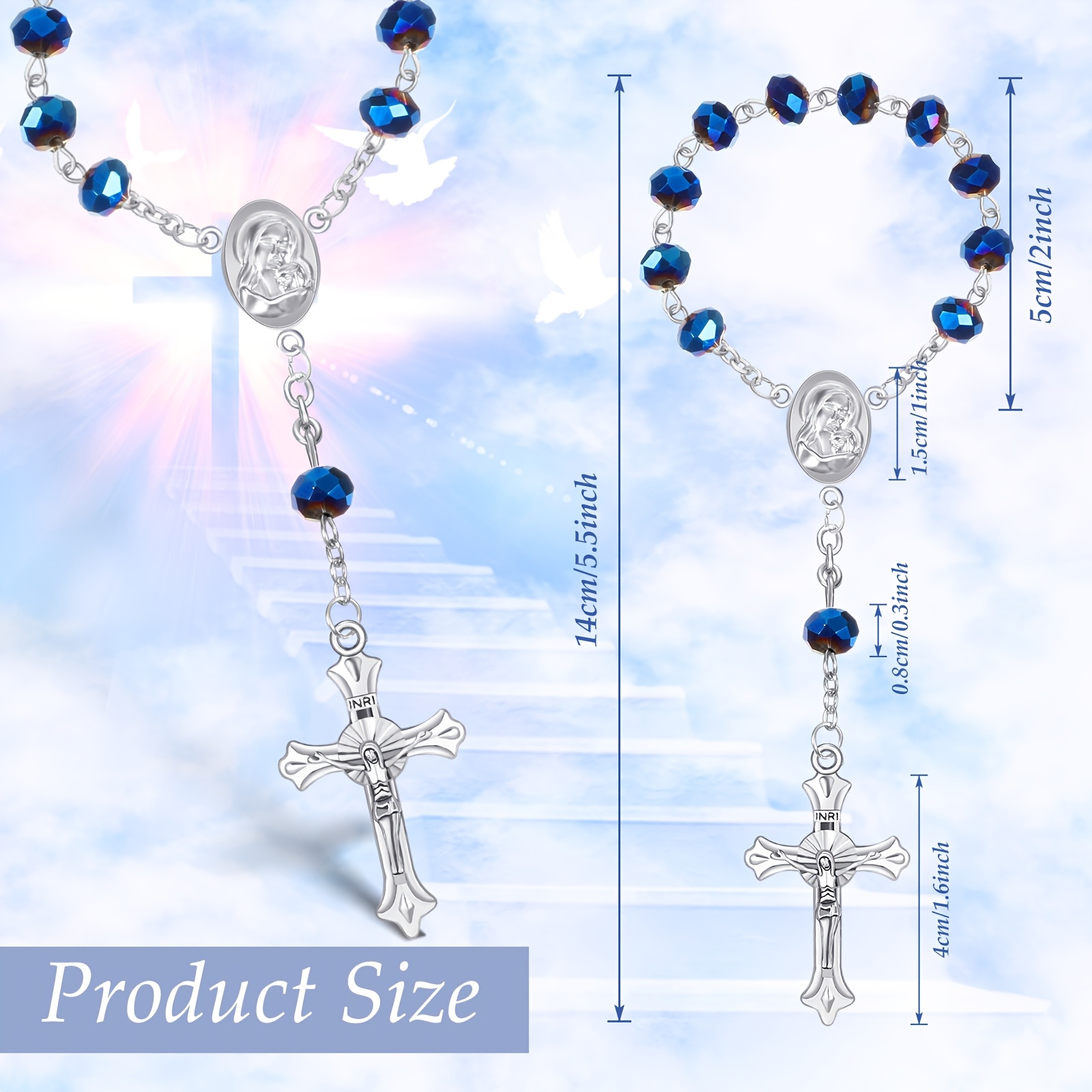 50 Sets Baptism Favors Rosary  - Party Favor Bag reseña y precio