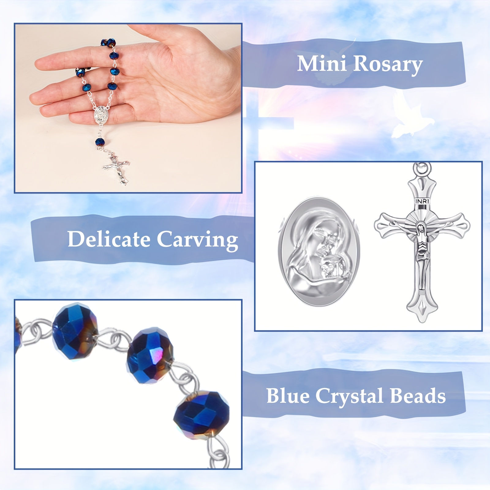 50 Sets Baptism Favors Rosary  - Party Favor Bag reseña y precio
