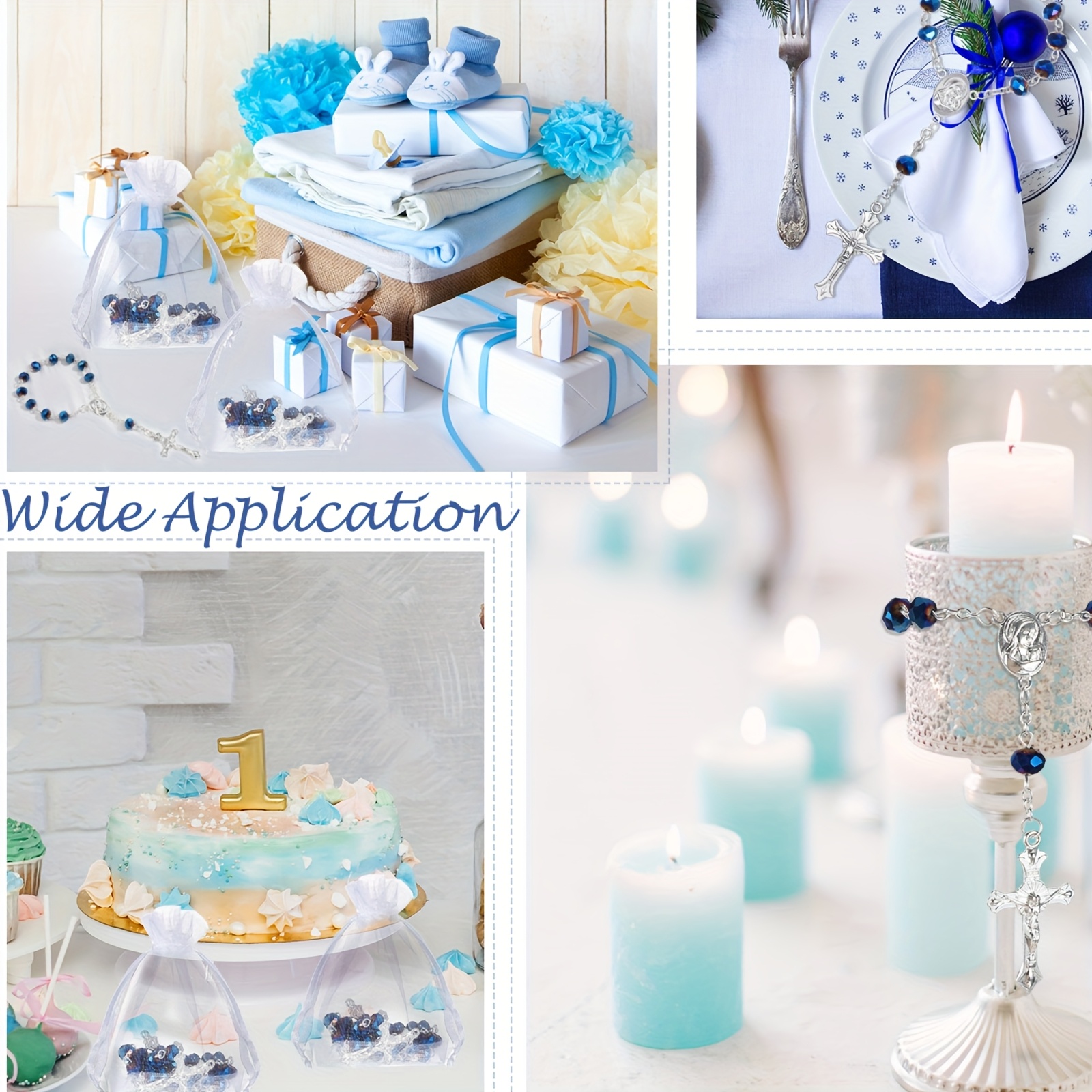 50 Sets Baptism Favors Rosary  - Party Favor Bag reseña y precio