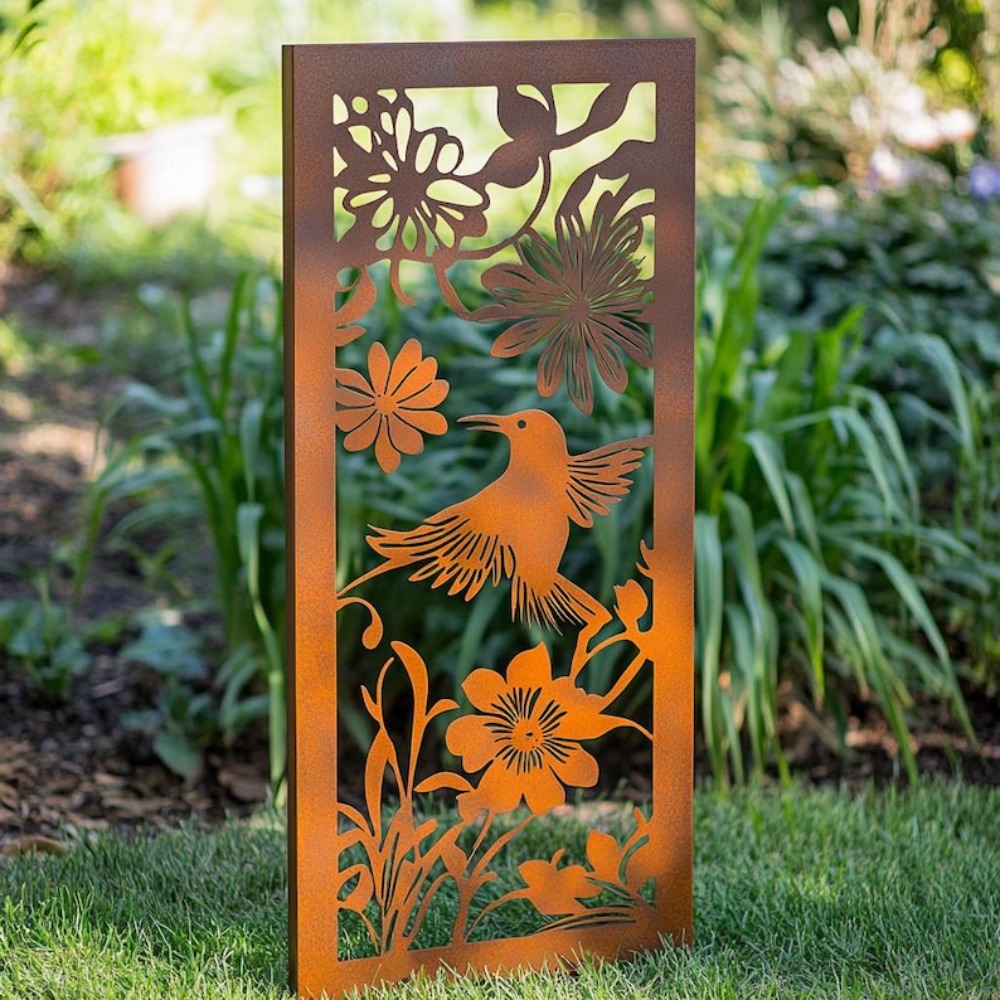 Outdoor 2D Metal Garden Wall P - Flower Wall Panel reseña y precio