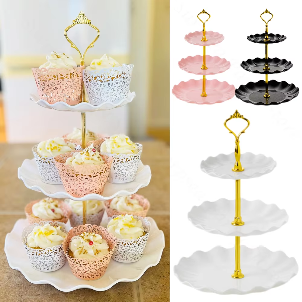3 Tier Dessert Cupcake Stand W - Cupcake Stand Tier reseña y precio