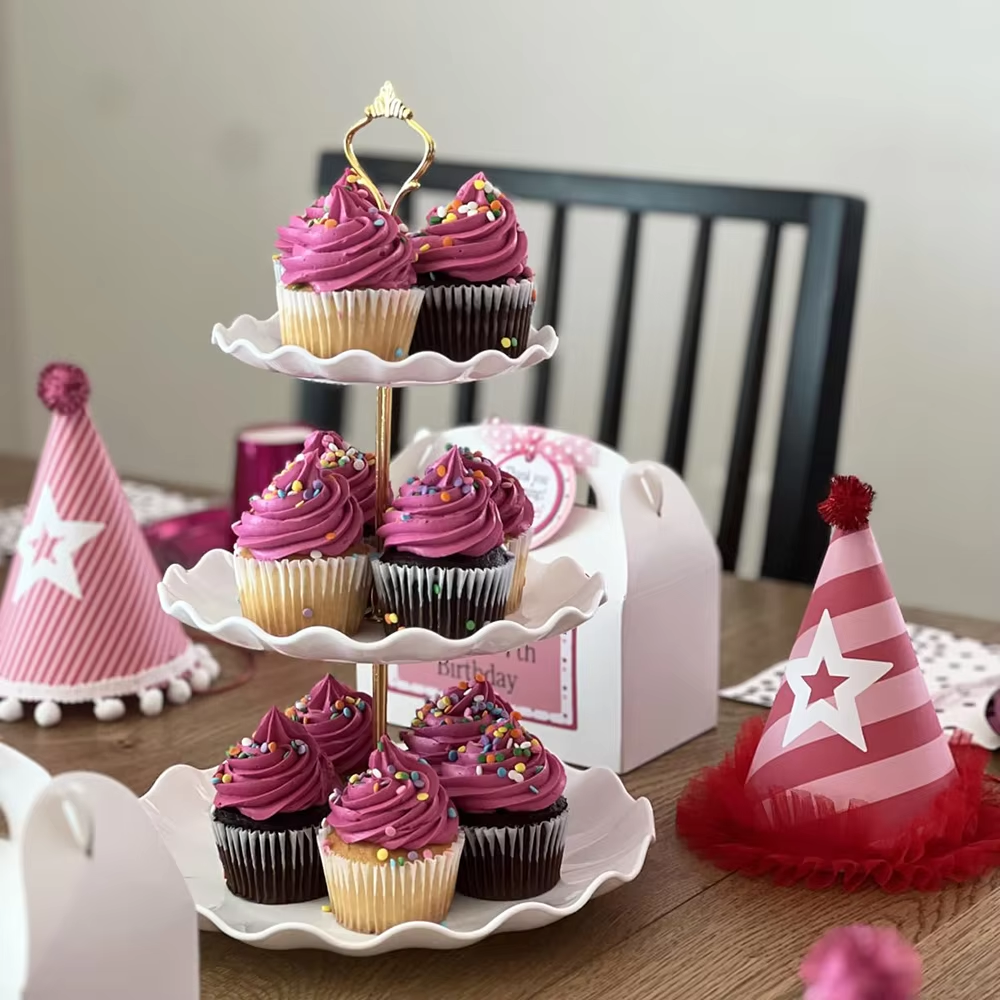 3 Tier Dessert Cupcake Stand W - Cupcake Stand Tier reseña y precio