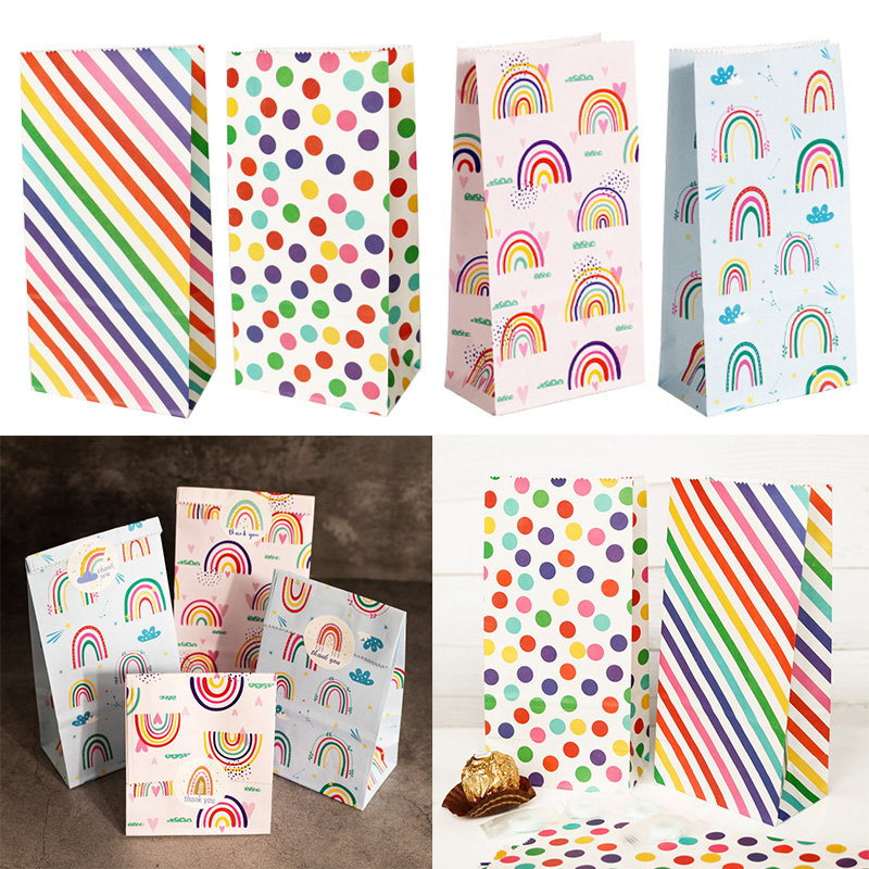 Small Paper Bags Rainbow Print - Event Party Box reseña y precio