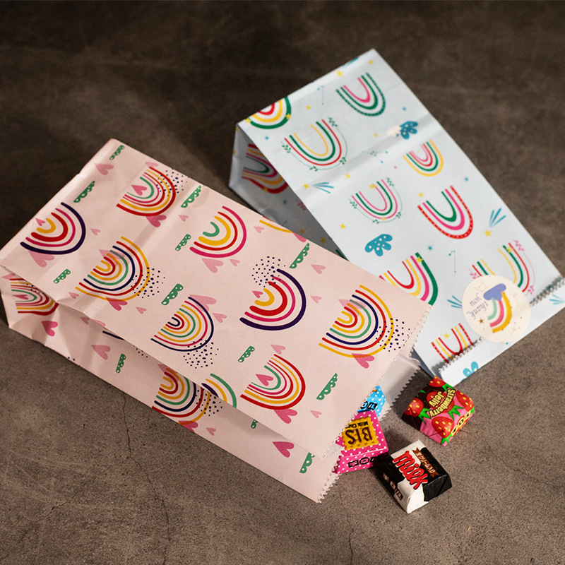 Small Paper Bags Rainbow Print - Event Party Box reseña y precio