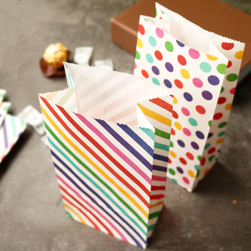 Small Paper Bags Rainbow Print - Event Party Box reseña y precio