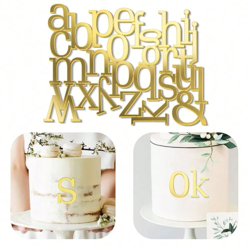 1set Golden Mirror Acrylic A-Z - Event Z reseña y precio