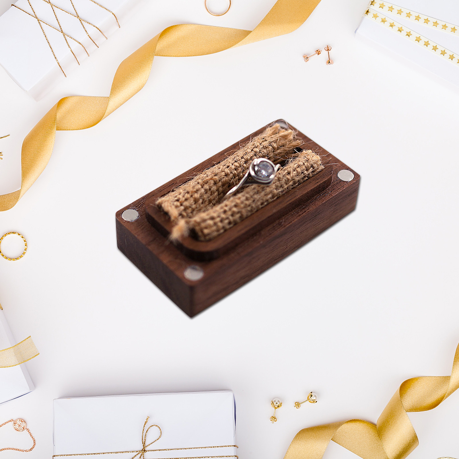 Hard Skin Friendly Wooden Ring - Event Party Box reseña y precio