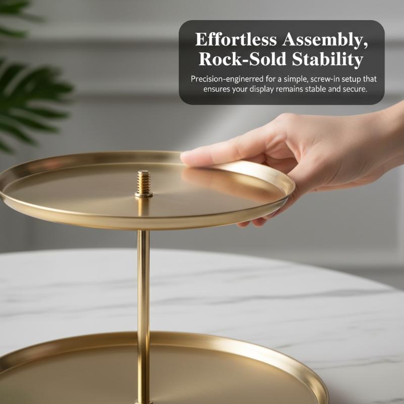 Gold Silver 2/3-Tier Cake Stan - Cupcake Stand Tier reseña y precio