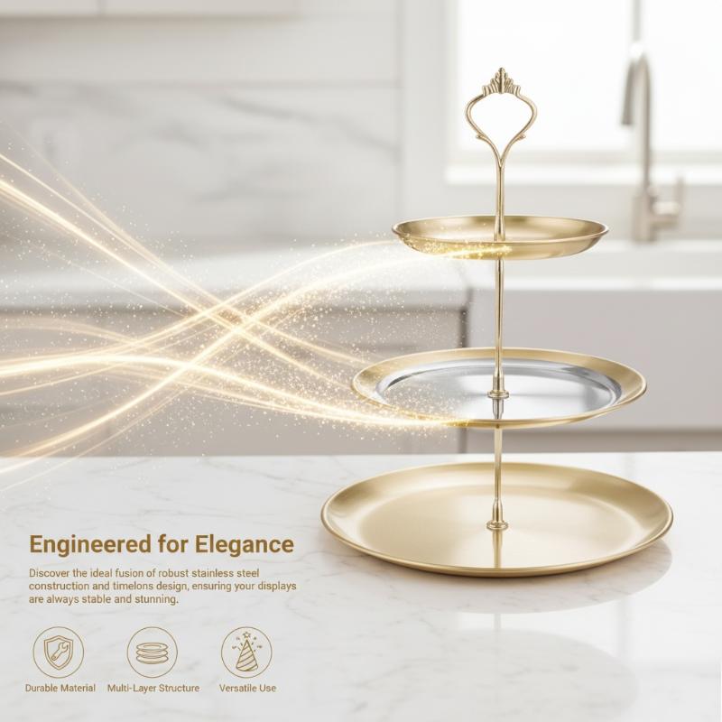 Gold Silver 2/3-Tier Cake Stan - Cupcake Stand Tier reseña y precio