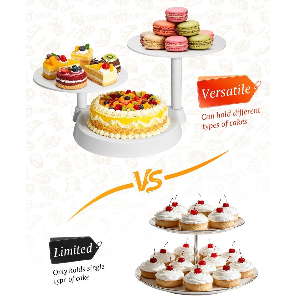 3-Tier Plastic Cupcake Stand,  - Cupcake Stand Tier reseña y precio